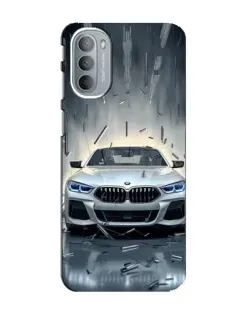 Чехол для Motorola MOTO G41 с картинкой «BMW в свете фар»