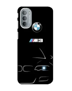 Чехол для Motorola MOTO G41 с картинкой «Минималистичный принт BMW M3»