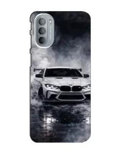 Чехол для Motorola MOTO G41 с картинкой «BMW сквозь туман»
