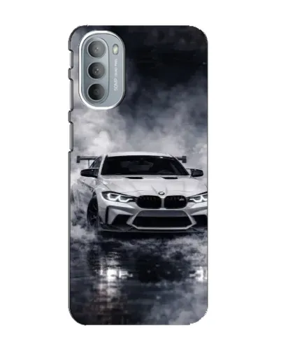 Чехол для Motorola MOTO G41 с картинкой «BMW сквозь туман»