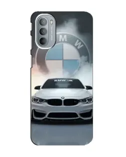 Чехол для Motorola MOTO G41 с картинкой «BMW в белом дыму»