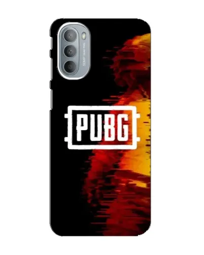 Чехол для Motorola MOTO G41 с картинкой «Яркий логотип PUBG»