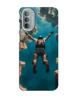 Чехол для Motorola MOTO G41 с картинкой «PUBG — свободное падение»