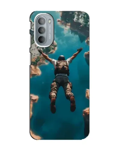 Чехол для Motorola MOTO G41 с картинкой «PUBG — свободное падение»