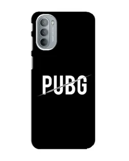 Чехол для Motorola MOTO G41 с картинкой «PUBG — белый логотип»