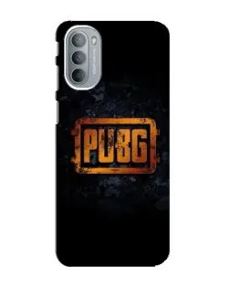 Чехол для Motorola MOTO G41 с картинкой «PUBG — золотой логотип»