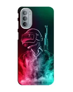 Чехол для Motorola MOTO G41 с картинкой «PUBG — огненный воин»