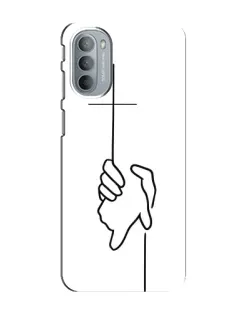 Чехол для Motorola MOTO G41 с картинкой «Рука держит» Чехол для Motorola MOTO G41 с картинкой «Рука держит»