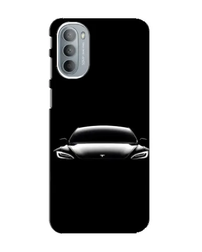 Чехол для Motorola MOTO G41 с картинкой «Фары Tesla Night»