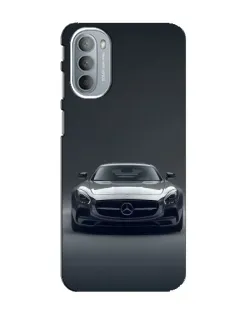 Чехол для Motorola MOTO G41 с картинкой «Mercedes на черном»