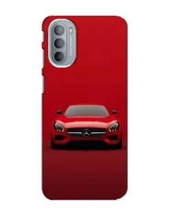 Чехол для Motorola MOTO G41 с картинкой «Красный Mercedes AMG»