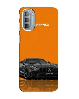 Чехол для Motorola MOTO G41 с картинкой «Оранжевый Mercedes AMG»