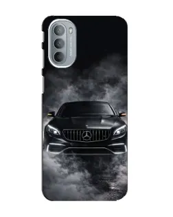 Чехол для Motorola MOTO G41 с картинкой «Mercedes в дыму»