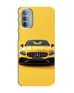 Чехол для Motorola MOTO G41 с картинкой «Желтый Mercedes GT»