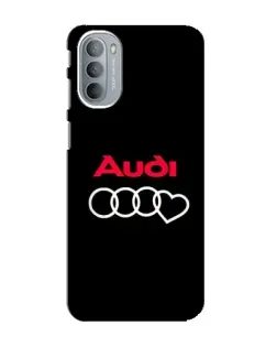 Чехол для Motorola MOTO G41 с картинкой «Логотип Audi Heart»