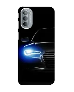 Чехол для Motorola MOTO G41 с картинкой «Неоновый взгляд Audi»