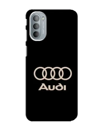 Чехол для Motorola MOTO G41 с картинкой «Audi — золотой логотип»