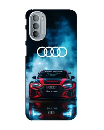 Чехол для Motorola MOTO G41 с картинкой «Audi Sport — неон»