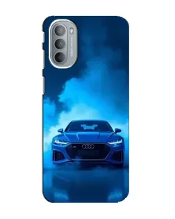 Чехол для Motorola MOTO G41 с картинкой «Audi — голубая энергия»