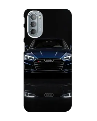 Чехол для Motorola MOTO G41 с картинкой «Audi — ночное отражение»