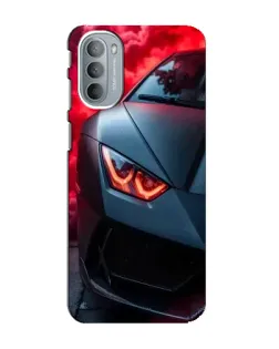 Чехол для Motorola MOTO G41 с картинкой «Lamborghini красное сияние»
