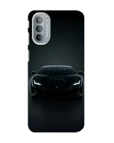 Чехол для Motorola MOTO G41 с картинкой «Черный Lamborghini Aventador»