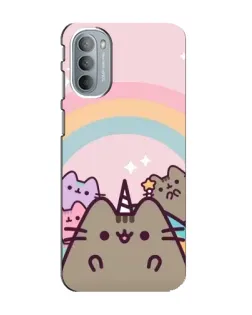 Чехол для Motorola MOTO G41 с картинкой «Единорог Pusheen»