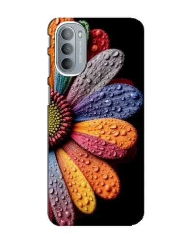 Чехол для Motorola MOTO G41 с картинкой «Радужный цветок»