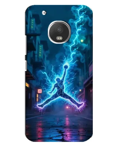 Чехол для Motorola MOTO G5 Plus с картинкой «Jordan Gold Jumpman»