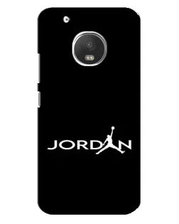 Чехол для Motorola MOTO G5 Plus с картинкой «Jordan White Logo»