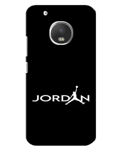 Чехол для Motorola MOTO G5 Plus с картинкой «Jordan White Logo»