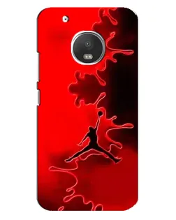 Чехол для Motorola MOTO G5 Plus с картинкой «Jordan Red Smoke»