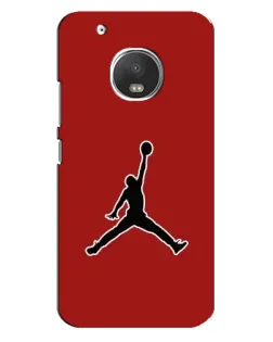 Чехол для Motorola MOTO G5 Plus с картинкой «Jordan Red Back»