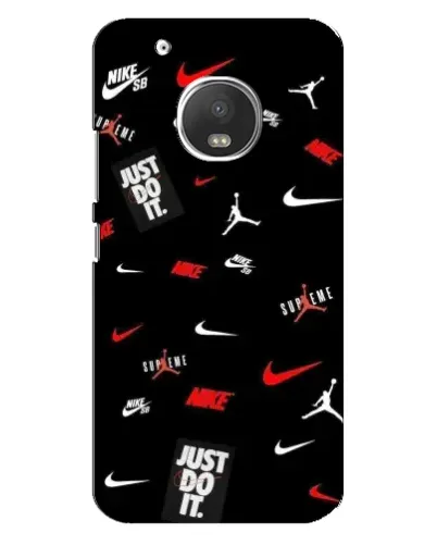 Чехол для Motorola MOTO G5 Plus с картинкой «Nike Mix Pattern»