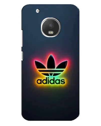 Чехол для Motorola MOTO G5 Plus с картинкой «Неоновый Adidas»