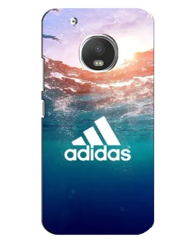 Чехол для Motorola MOTO G5 Plus с картинкой «Океанская глубина адидас»