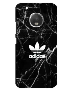 Чехол для Motorola MOTO G5 Plus с картинкой «Белый мрамор Adidas»