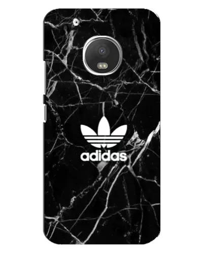 Чехол для Motorola MOTO G5 Plus с картинкой «Белый мрамор Adidas»