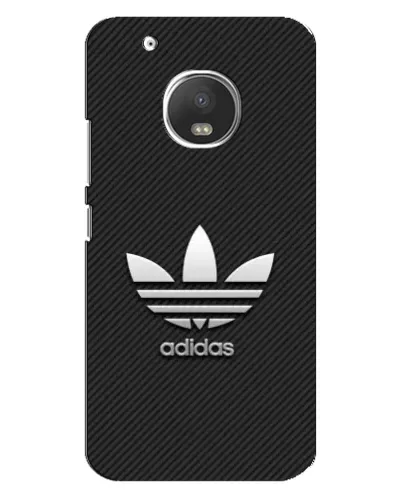 Чехол для Motorola MOTO G5 Plus с картинкой «Adidas Карбоновая текстура»