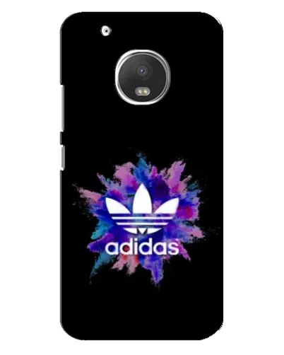 Чехол для Motorola MOTO G5 Plus с картинкой «Взрыв красок Adidas»