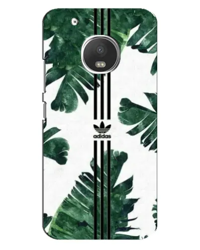 Чехол для Motorola MOTO G5 Plus с картинкой «Пальмовые листья адидас»