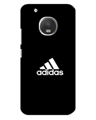 Чехол для Motorola MOTO G5 Plus с картинкой «Черная классика Adidas»