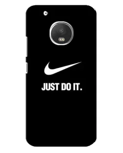 Чехол для Motorola MOTO G5 Plus с картинкой «Классический принт Nike»