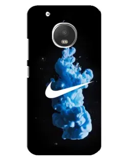 Чехол для Motorola MOTO G5 Plus с картинкой «Nike и синий дым»