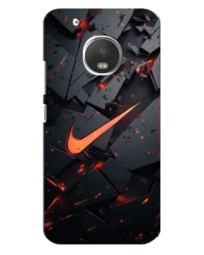 Чехол для Motorola MOTO G5 Plus с картинкой «Nike — эффект разломов» Чехол для Motorola MOTO G5 Plus с картинкой «Nike — эффект разломов»