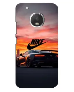 Чехол для Motorola MOTO G5 Plus с картинкой «Nike и суперкар»