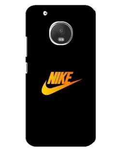 Чехол для Motorola MOTO G5 Plus с картинкой «Золотой логотип Nike»