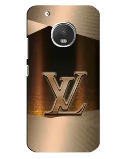 Чехол для Motorola MOTO G5 Plus с картинкой «LV — золотое сияние»