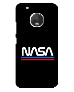 Чехол для Motorola MOTO G5 Plus с картинкой «NASA — классика Red Blue» Чехол для Motorola MOTO G5 Plus с картинкой «NASA — классика Red Blue»