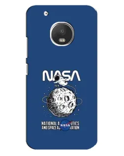 Чехол для Motorola MOTO G5 Plus с картинкой «NASA — лунная миссия»